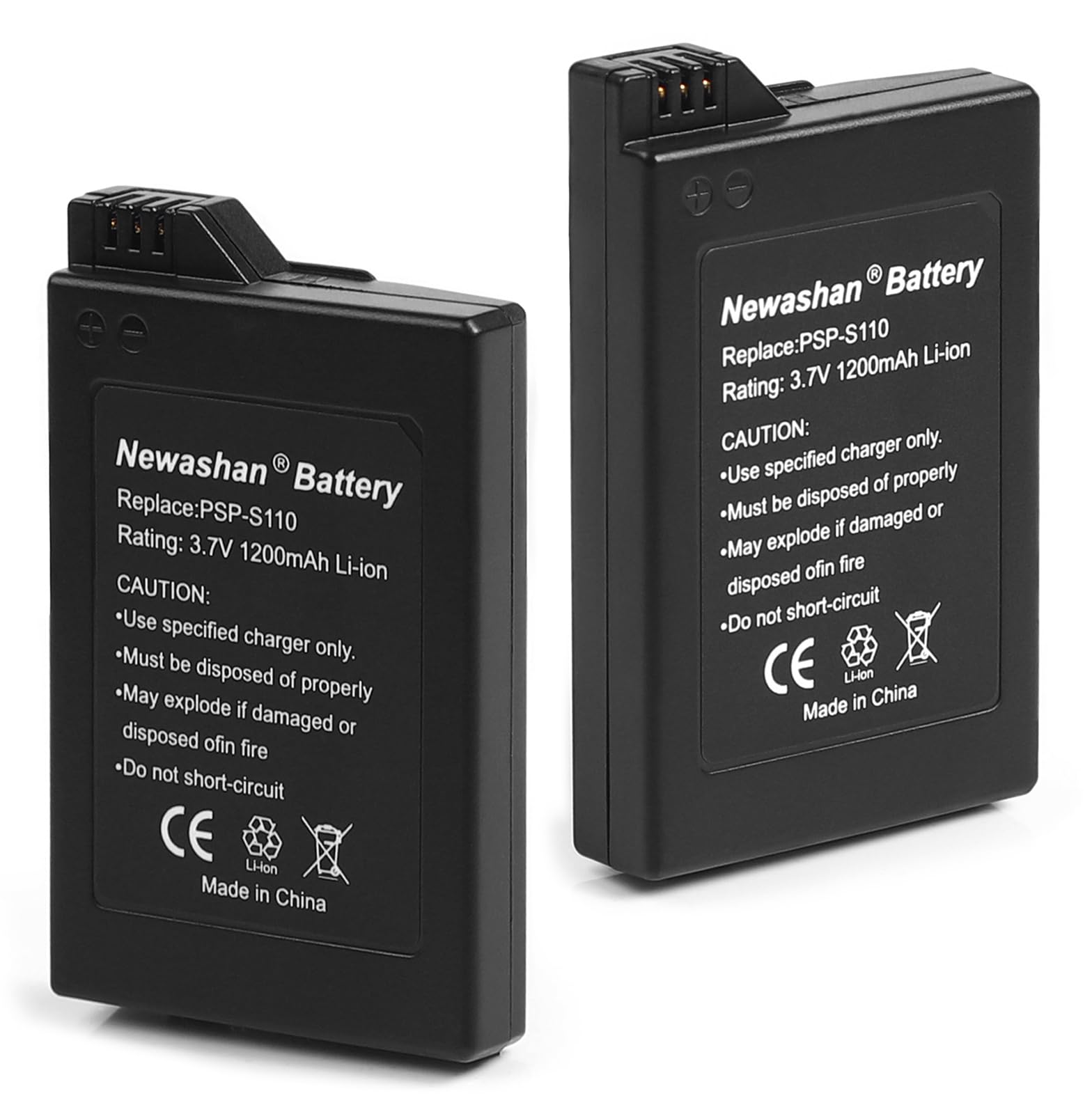 Batteria PSP-S110 compatibile con Sony PSP 3000 3001 3002 3004 3005 3006 3007 2000 2001 2002 2003 2004 2008 2010 Console Gamer 120mAh 3,7 V ricaricabile Batterie agli ioni di