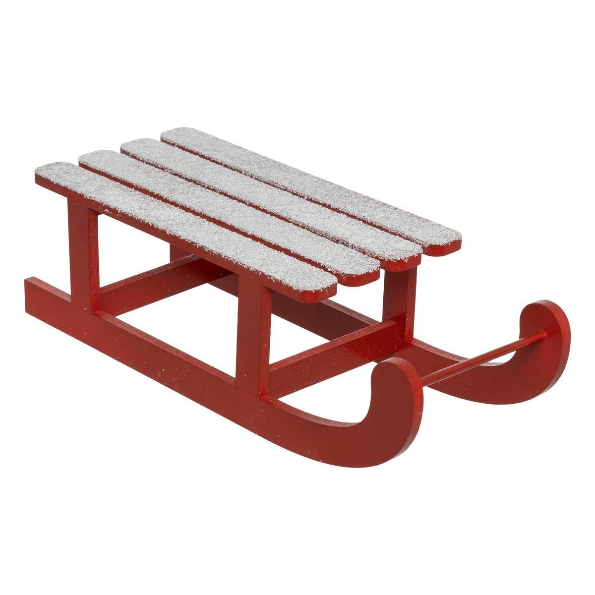 Atmosphera - Trineo de Madera Rojo l40cm