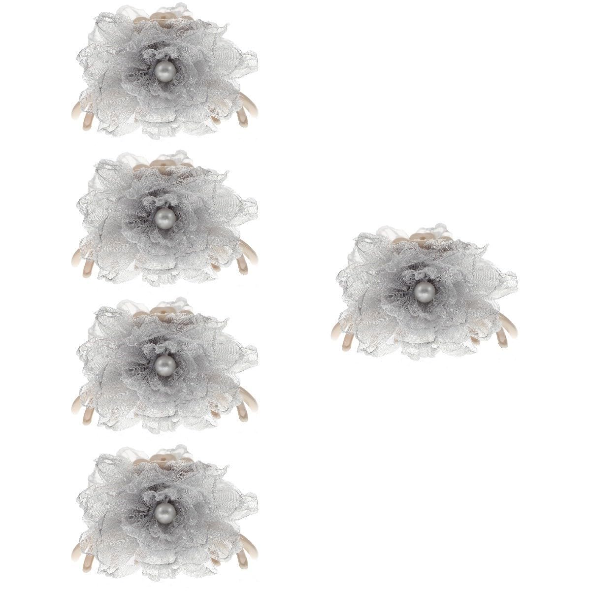 MAGICLULU 5 Fermagli Per Spessi Per Donne in Filato Di Maglia Con Fiori Decorativi Comodi Per Lo Styling