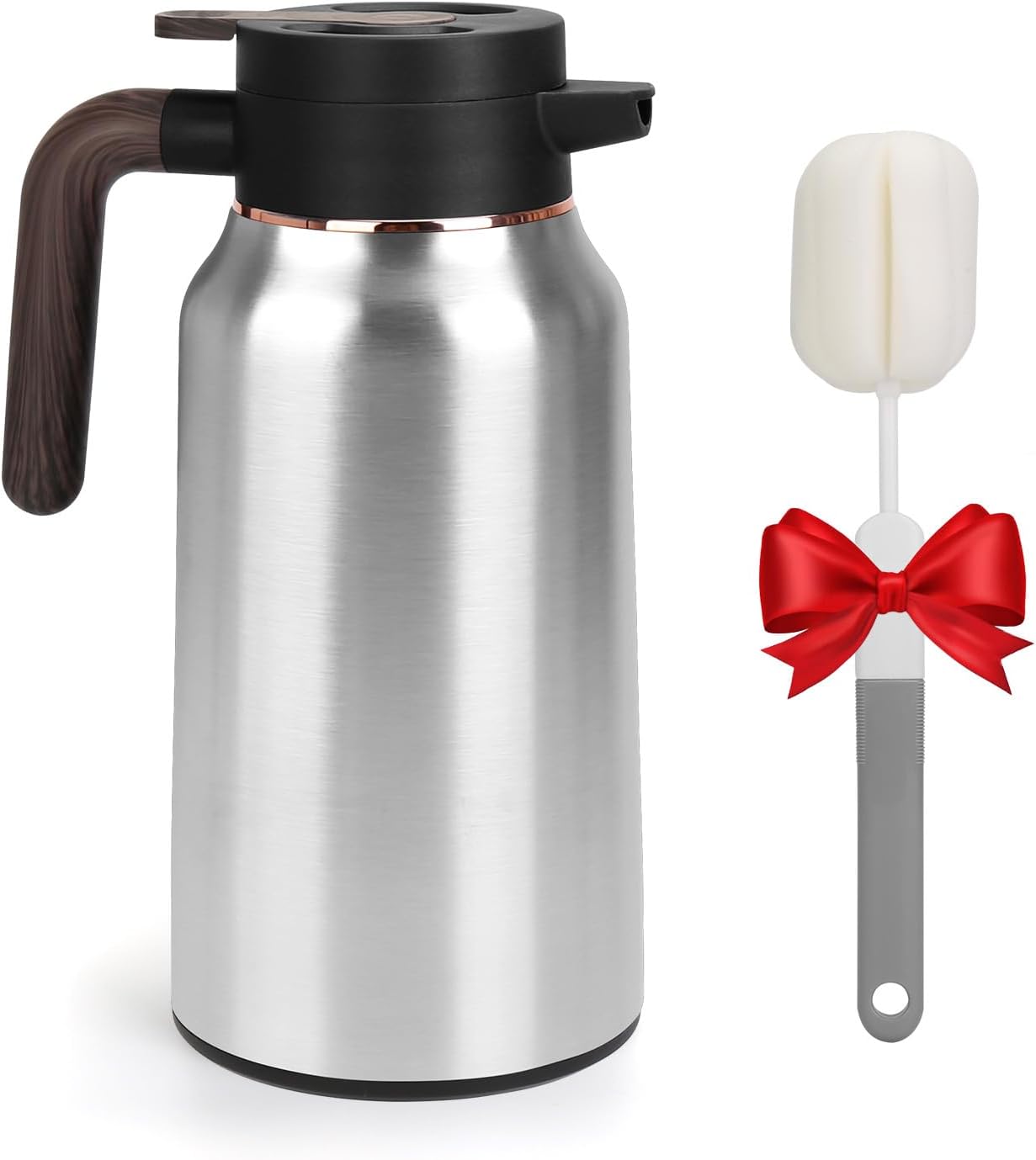 Coffee Carafes for Keeping Hot,70 oz Stainless Steel Thermal Coffee Carafe,Insulated Thermos Pitcher for Beverage Water Drink Tea Dispenser