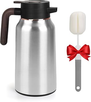 Coffee Carafes for Keeping Hot,70 oz Stainless Steel Thermal Coffee Carafe,Insulated Thermos Pitcher for Beverage Water Drink Tea Dispenser