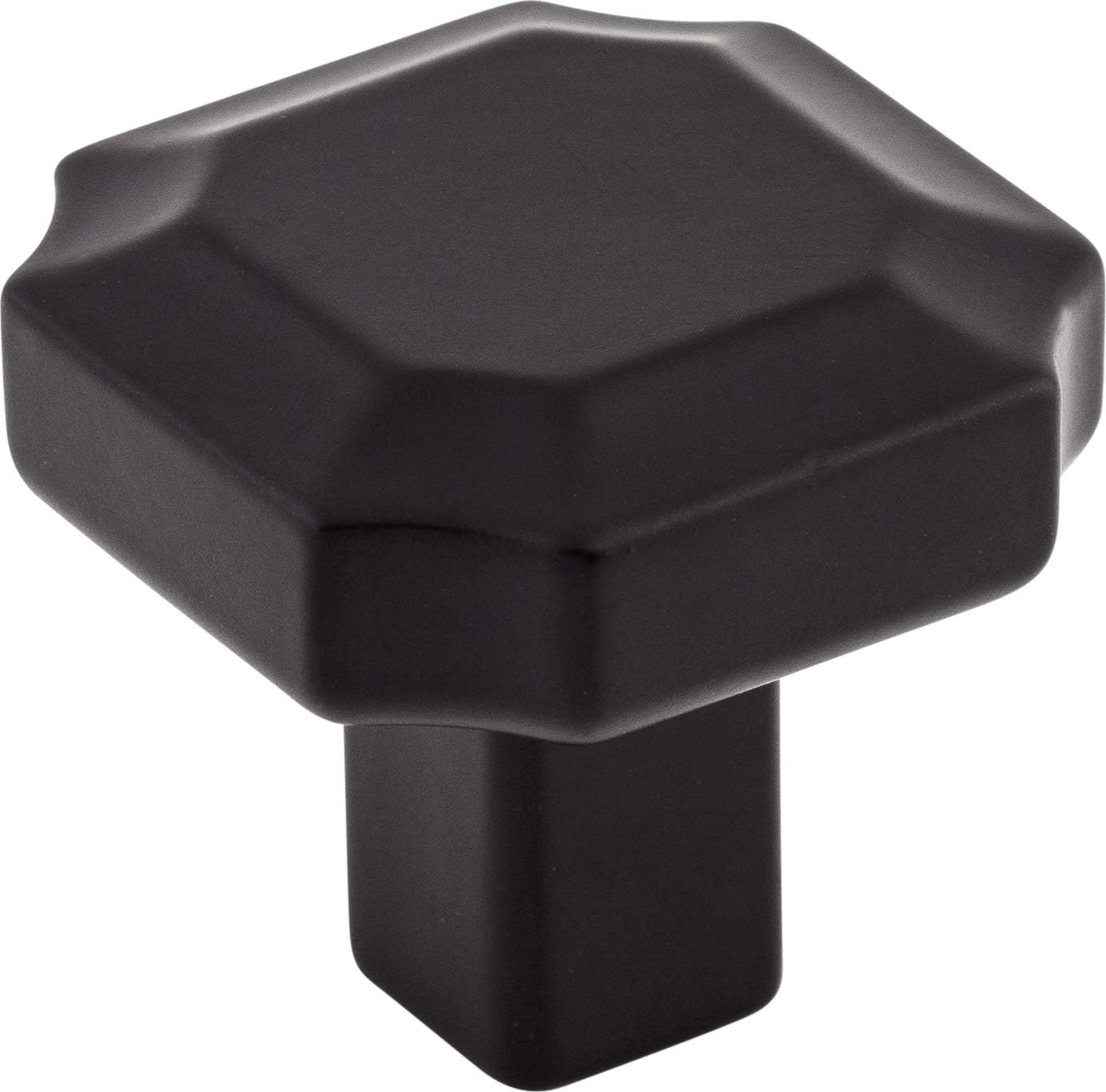Top Knobs TK3020BLK 1-1/4 in. (32mm) Ellis Collection Davenport Knob, Flat Black