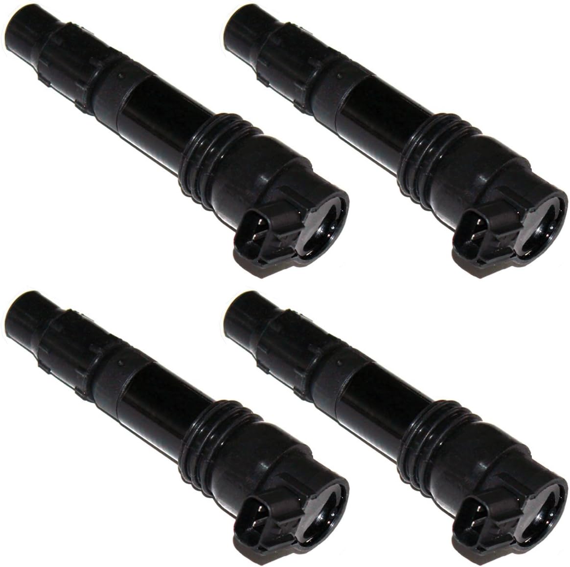 4-Pack Ignition Coils For Suzuki GSXR750 GSX-R750 2002-2005 | Caltric Black