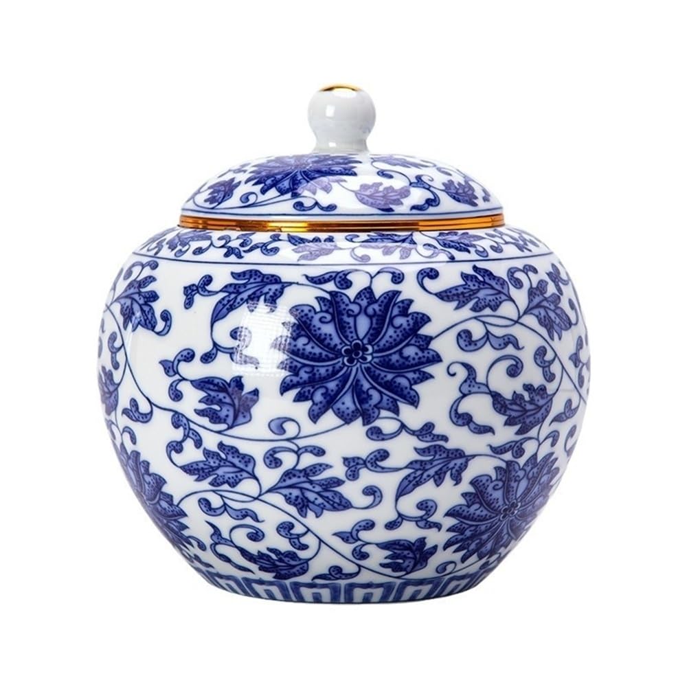 Puszka na herbatę Ceramiczne niebiesko-białe czajniki puste słoiki Duże zamknięte słoiki Zielona herbata do domu Czarne czajniki kuchenne Słoiki do przechowywania Pojemnik do przechowywania