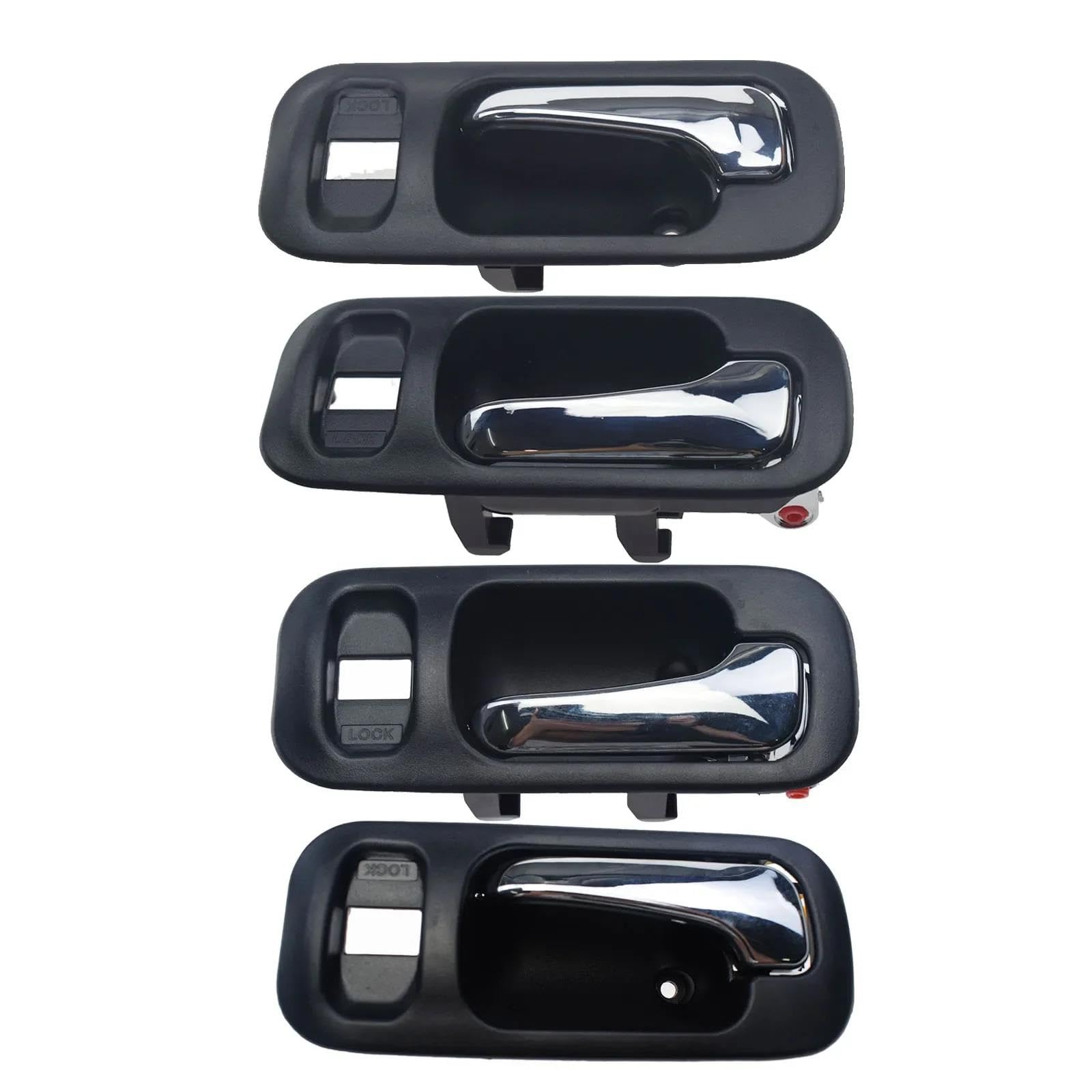 Fkhbzm 4Pcs Lh Rh Black Car Inside Door Handle Interior Front Left Right For Odyssey 1995 1996 1997 1998 72124S10a11za 72164S10a11za