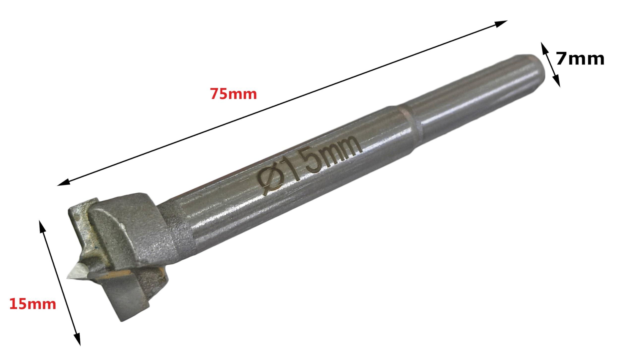 Inditrust Carbide Tip Hinge Boring Wood TCT Forstner Drill Bit for Woodworking Hingis bit (15mm)