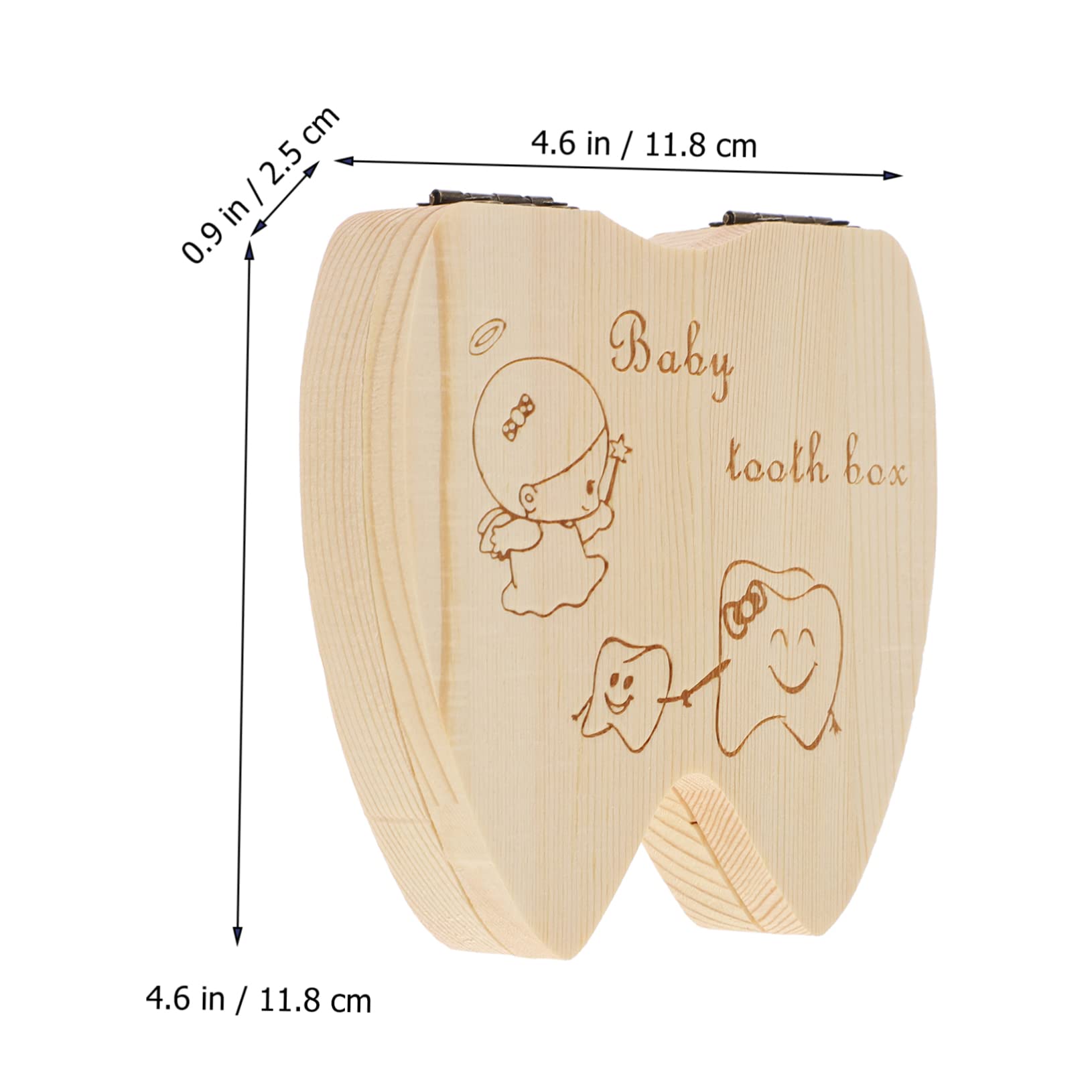 SUPVOX Baby Tooth Fairy Box Boys and Girls Tooth Holder for Keepsake Baby for Boys Girls Toddler
