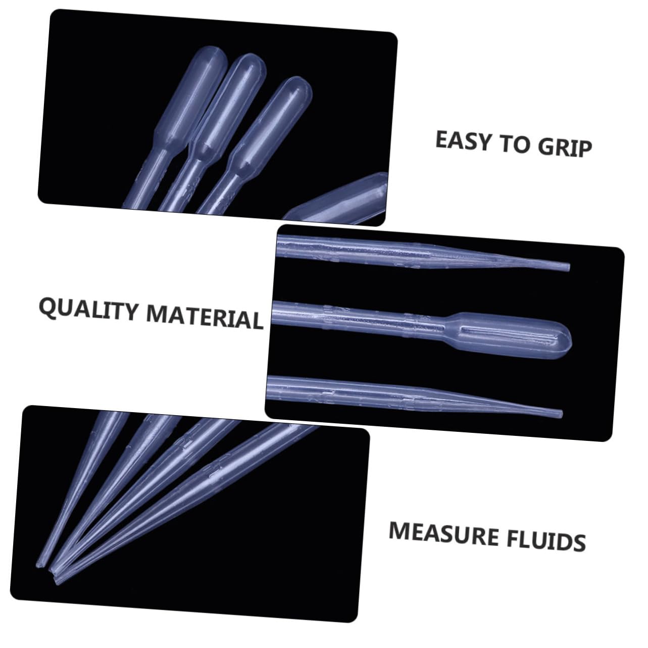 300pcs Graduated Plastic Droppers Pipettes for Essential Oils Mini Transfer Pipettes Scale for Chemistry