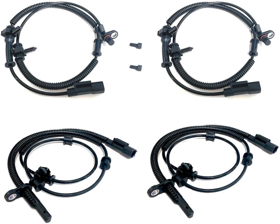 4PCS ABS Wheel Speed Sensor Compatible with for Dodge for Ram 1500 2013-2018 for Dodge for Ram 1500 Classic 2019 for 68170065AB 68053861AC Front Left Rear Right ABS Sensor