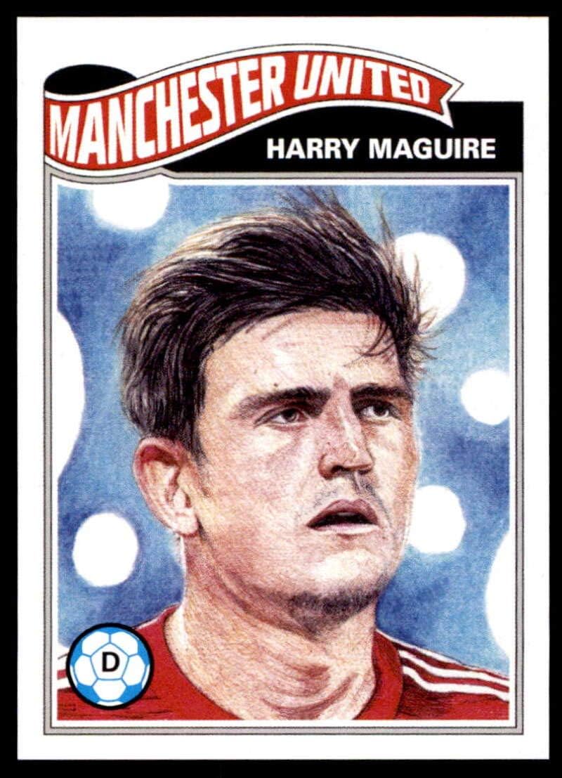 2020 Topps The UCL Living Set UEFA Champions League #221 Harry Maguire Manchester United Official Soccer Futbol Trading Card LIMITED PRINT RUN (Stock Photo Used) NM-MT