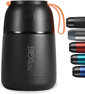 720°DGREE Boîte Alimentaires Isotherme wunderJar – 450ml, 650ml | Premium Bouteille Thermo Acier INOX| sans BPA