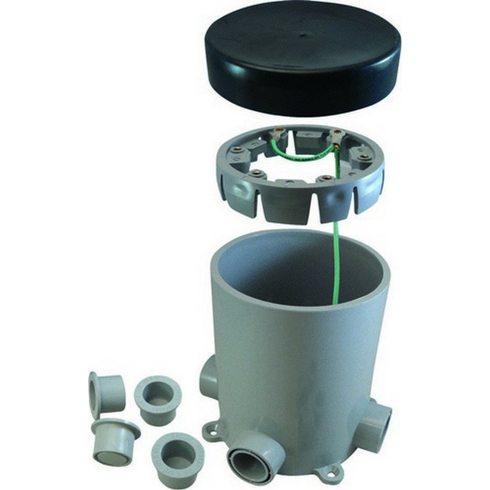 Cantex 5133760 Floor Box Base, Pvc, Round, 90.0 Cu. In.