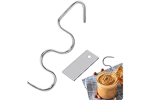 Stainless Steel Peanut Butter Stirrer for 12-30 oz Jars