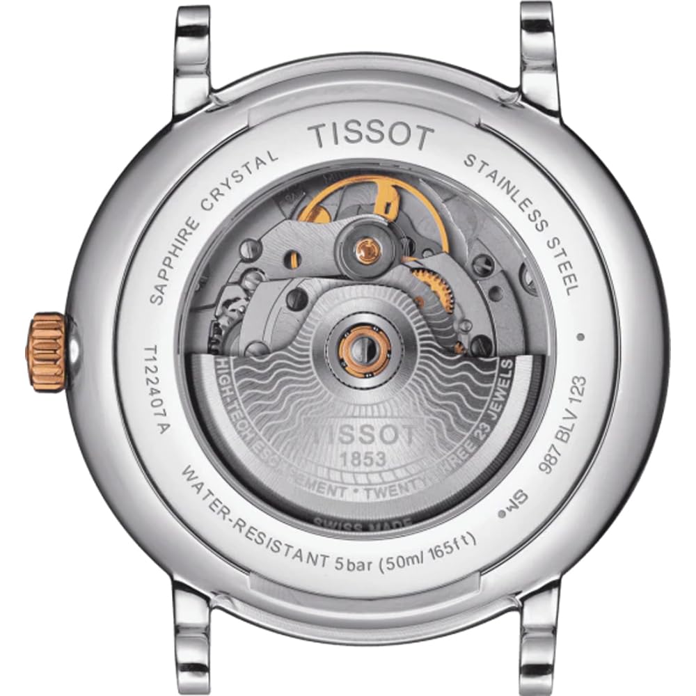 Tissot orologio uomo Carson Powermatic 80 automatico 40mm Acciaio pvd Oro Rosa T122.407.22.033.00 - Default Title