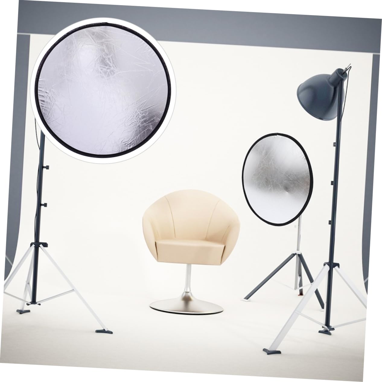 jojofuny Foldable Photography Light Reflector Shadow Reducer Soft Light Diffuser for Camera for Portrait Macro Photography