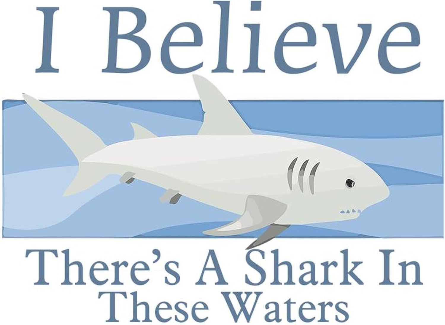 CafePress Shark in These Waters Decorative Picture Frame