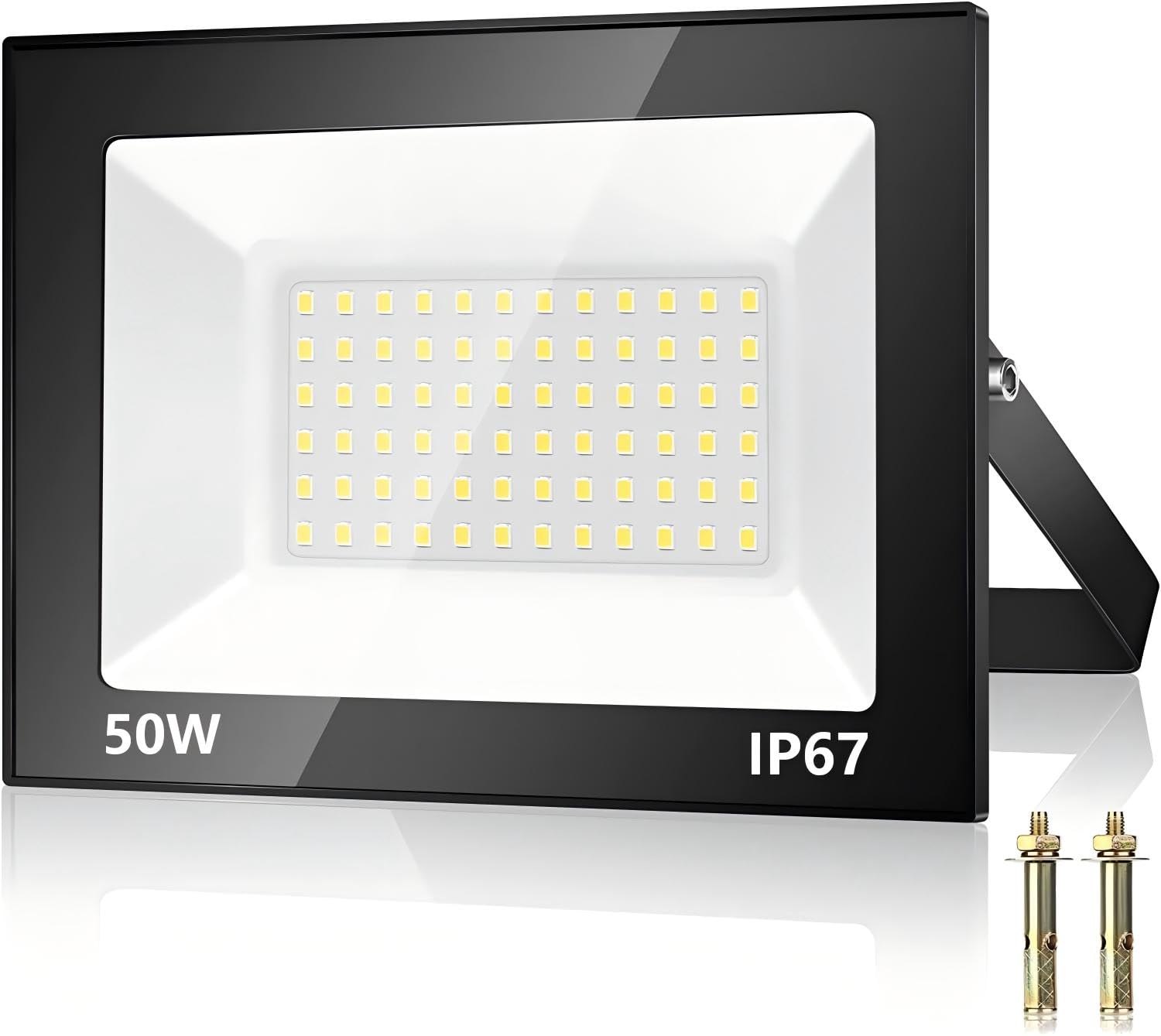 Kakashome LED Floodlight Outdoor 50W 5000LM 7000K