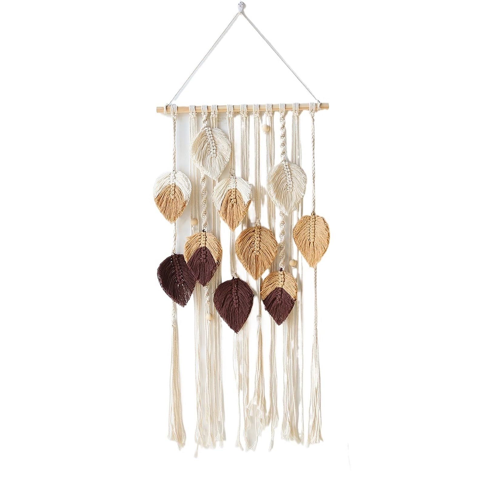 LNNXSZ Hanging Wall Decor Wall Macrame Tapestry Leaf Home Decor Woven Tassels Wall Hanging Home Decoration Living Room Decor Aesthetic