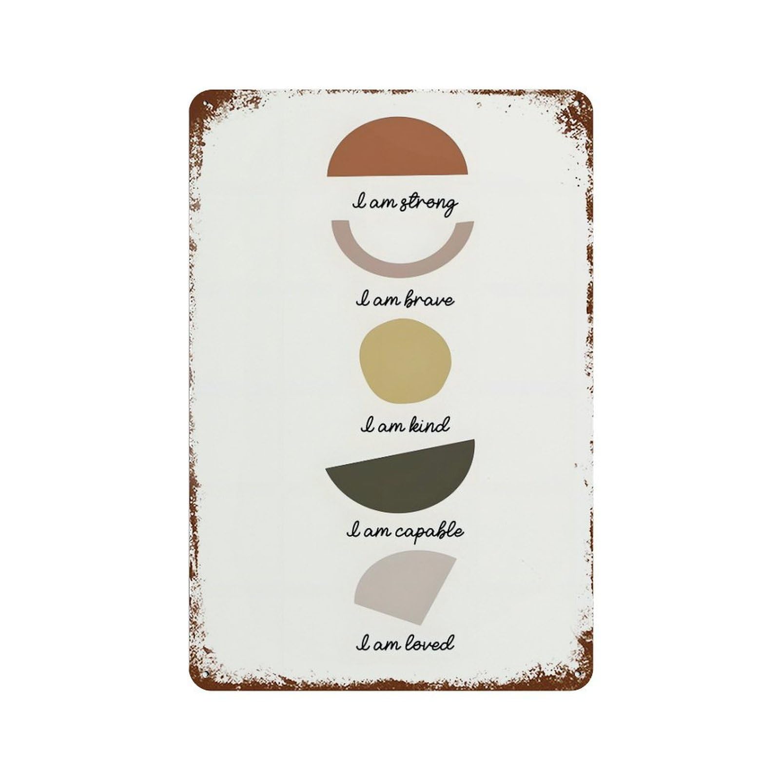 xiaoxiaoshen Affirmations Wall Decor Art Metal Tin Poster Modern Home Decor Art Home Bar Shop Decorations Vintage Sign 30x20cm