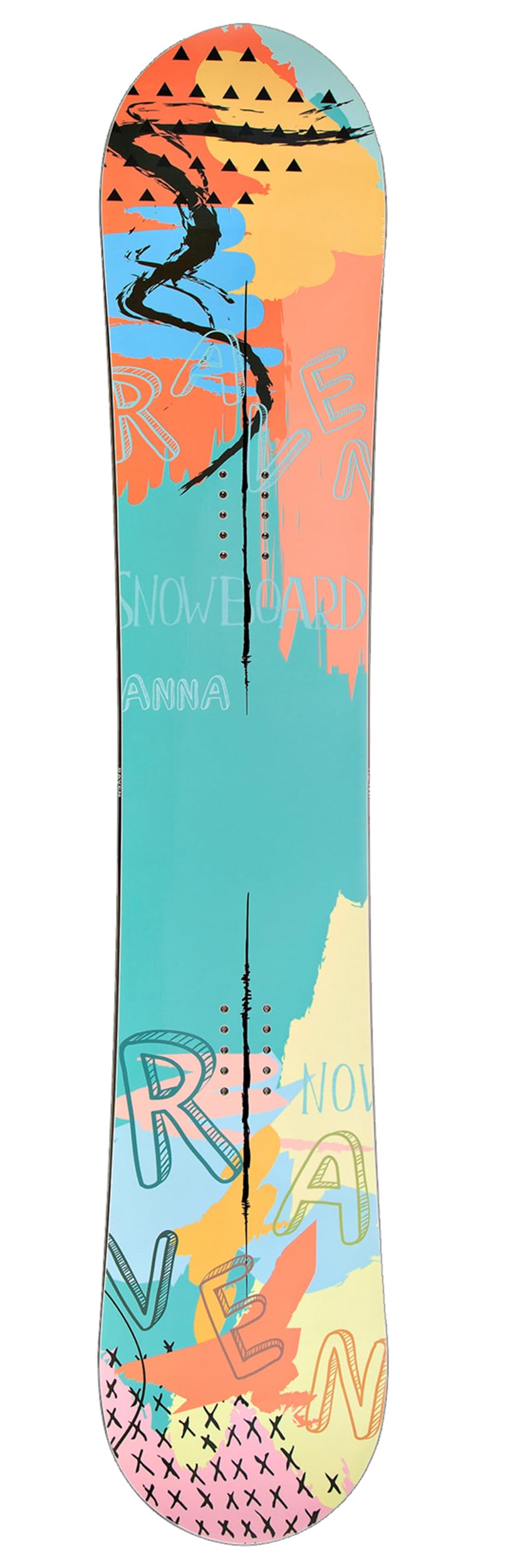 Raven Set de Snowboard: Tabla de Snowboard Raven Anna + Fijaciones FT360