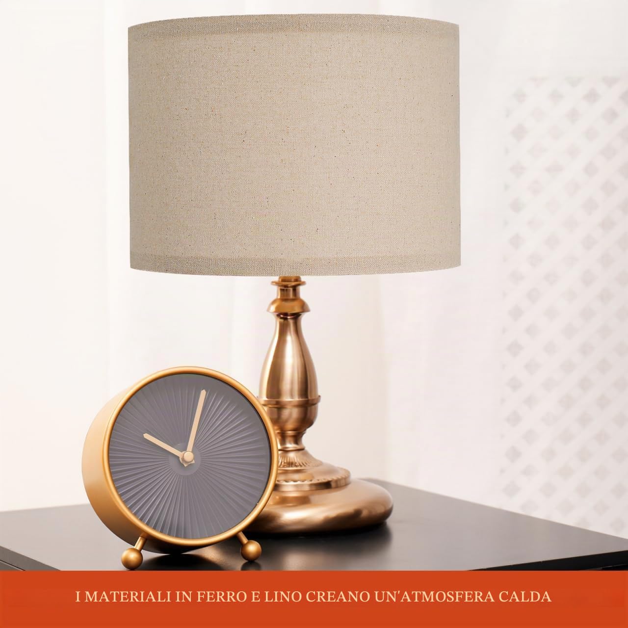 Luxshiny Paralume Da Tavolo Beige in Tessuto Lino 10.4X7.5 Pollici Copri Lampada Staccabile Per Lampada Da Tavolo E Da Terra Design Semplice Per Illuminazione Interni