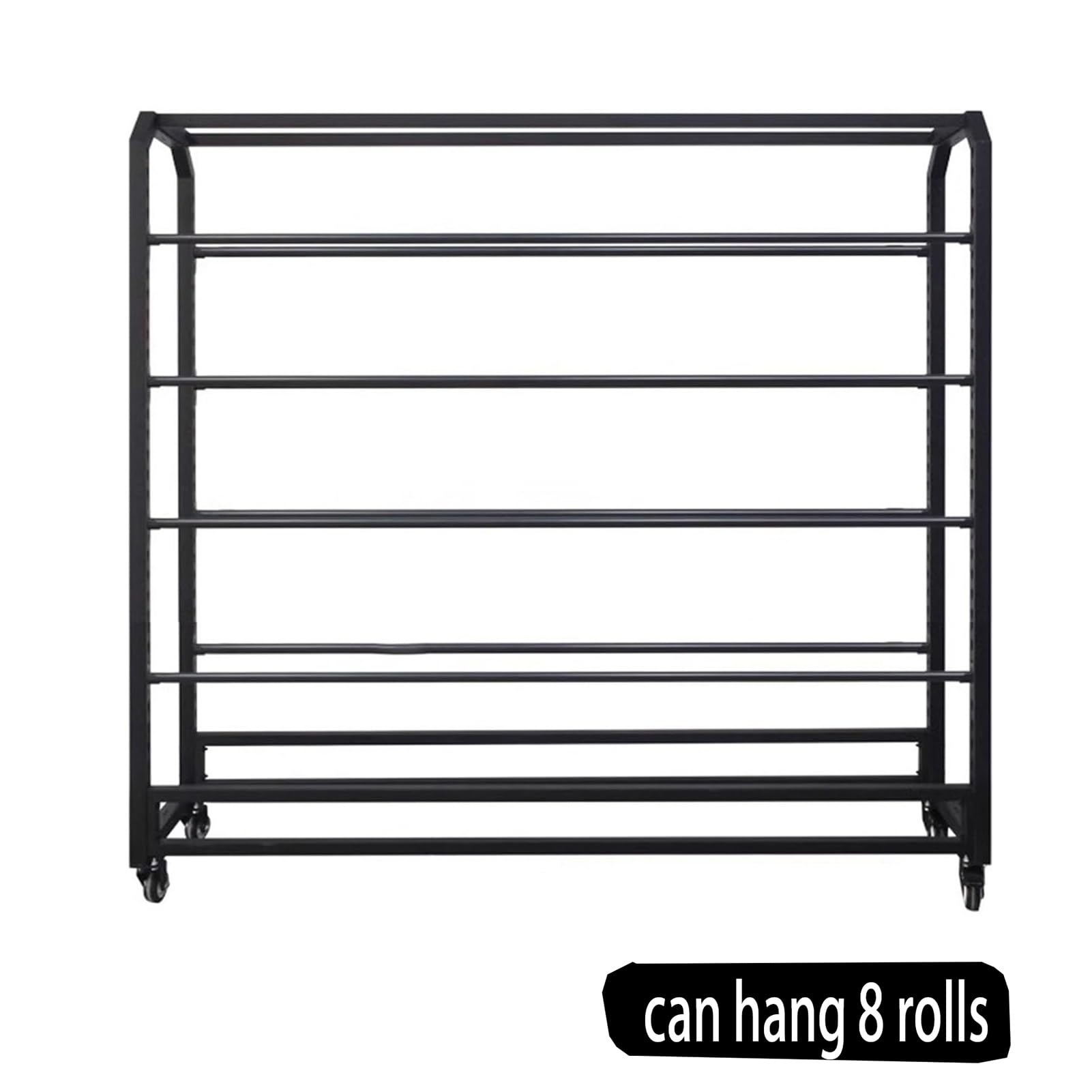 Genérico Organizador de Rollos de Tela Comercial Grande de 130 cm (66,9 Pulgadas), Estante de Almacenamiento de Metal Resistente para Vinilo, manteles, película de PVC y rotulación de automóviles, 13