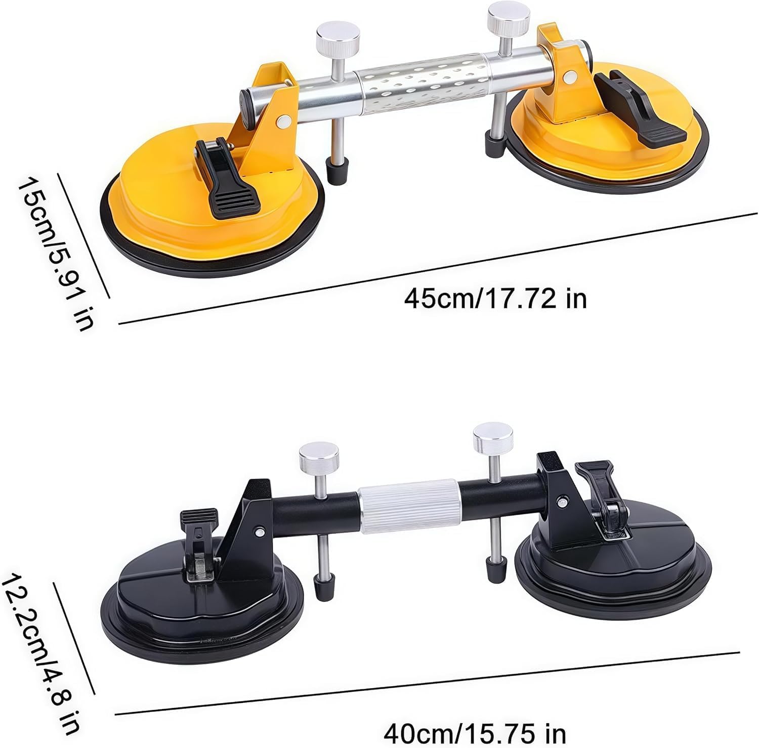 Abrazaderas de alineación de encimera, herramienta de succión para pisos, herramienta de reparación de huecos de piso laminado, ajustador de costuras de granito ajustable con ventosas de vacío, para