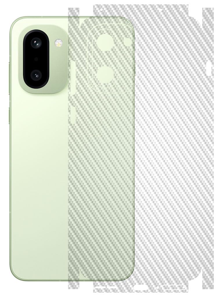 AtOdds - Full Body Back Screen Guard Protector Film - Transparent Lamination Wrap Skin Sticker Compatible with OnePlus 15R | Scratchproof Matte Finish (Design - TransCF)-image-5