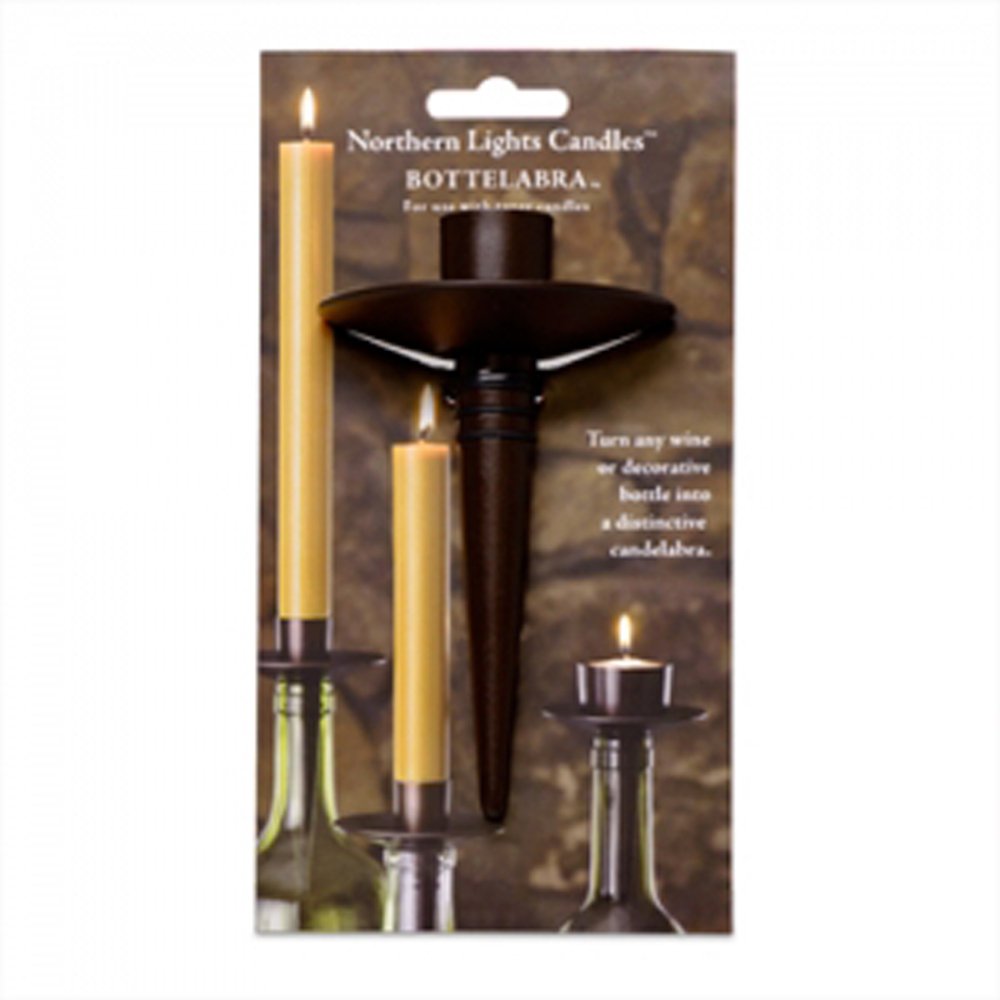 Northern Lights CandlesBottelabra Taper Holder, Pewter