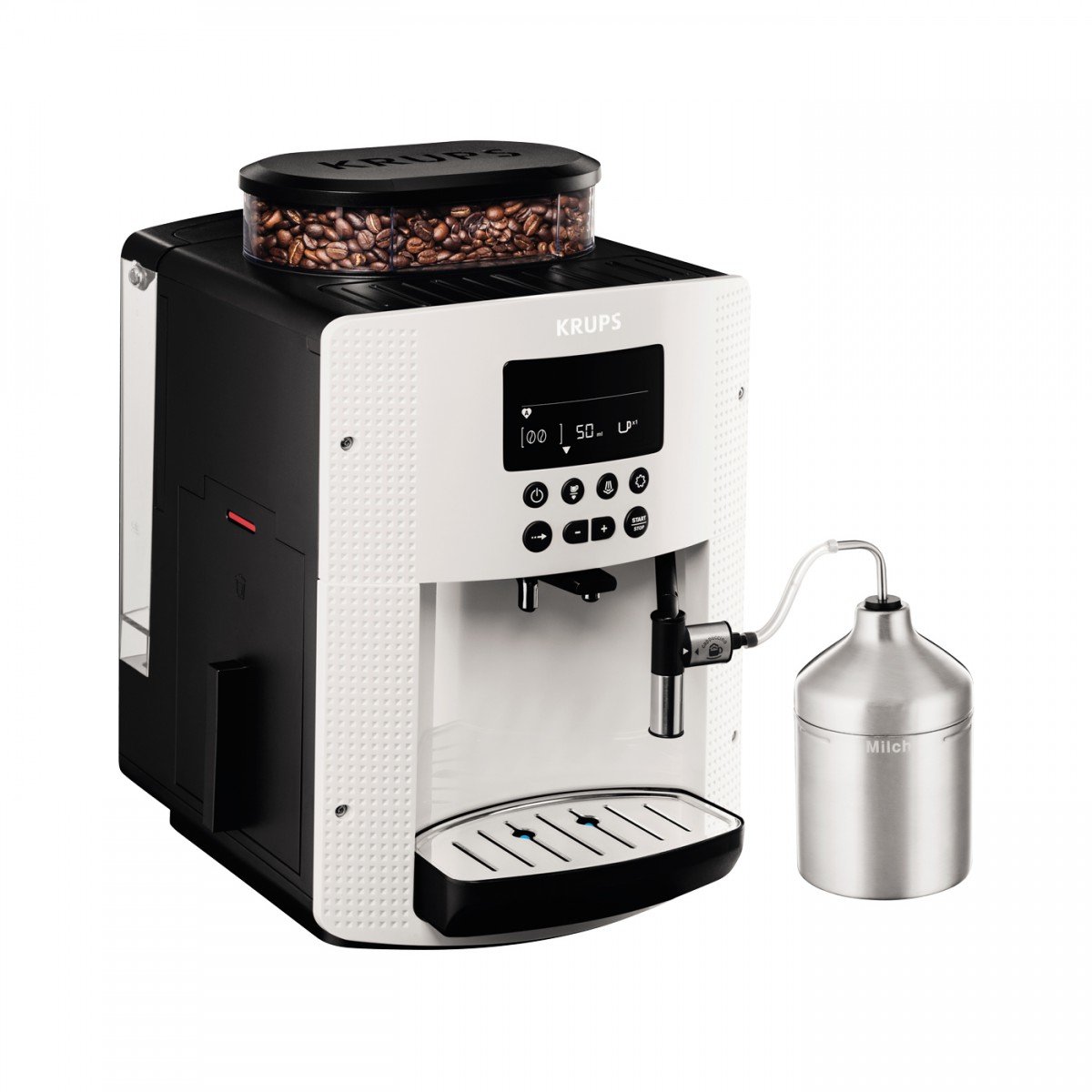 Krups Machine à café automatique 1,8 l, 15 bar, écran LC, système AutoCappuccino weiß