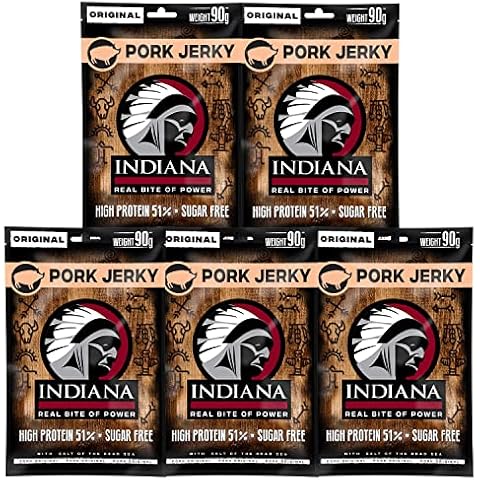 Indiana Pork Jerky, High Protein Trockenfleisch Cover