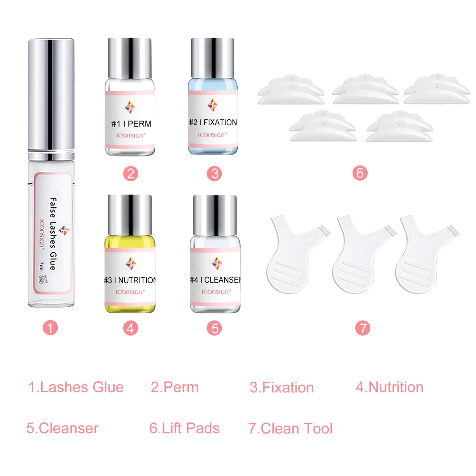 Bestauty 2024 Kit Laminazione Ciglia,Laminazione Ciglia Lit Completo,Lash Lift Kit, Laminazione Sopracciglia,Kit Professionale Semipermanente Per Ciglia Arricciate,Adatto Per Uso Domestico e in Salone