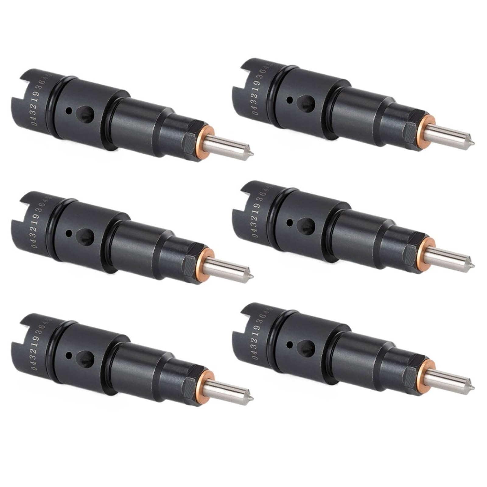 Fuel Injector Nozzle 6Pcs OEM 3944200 0432193645-825 0432-193-645 Fuel Injectors for ISB 5.9L Diesel Fuel Nozzle 0432193645 Fuel Injector(6Pcs)