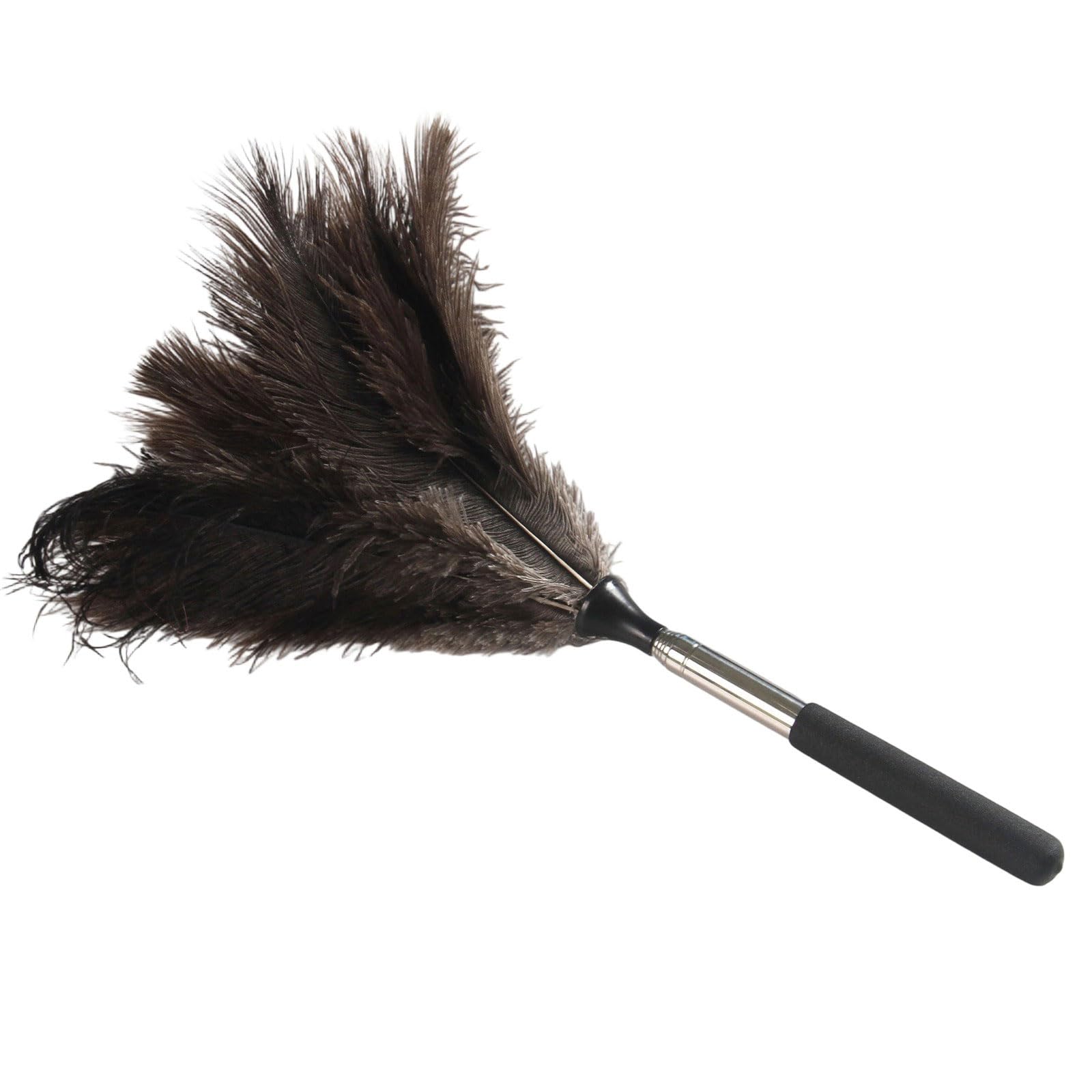 XAGMODSHN Multisurface AntiStatic Natural Feathered Dusters with Telescoping Handle for Efficient Home Car Dusting Supply Nonshedding Feathered Cleaning Tool