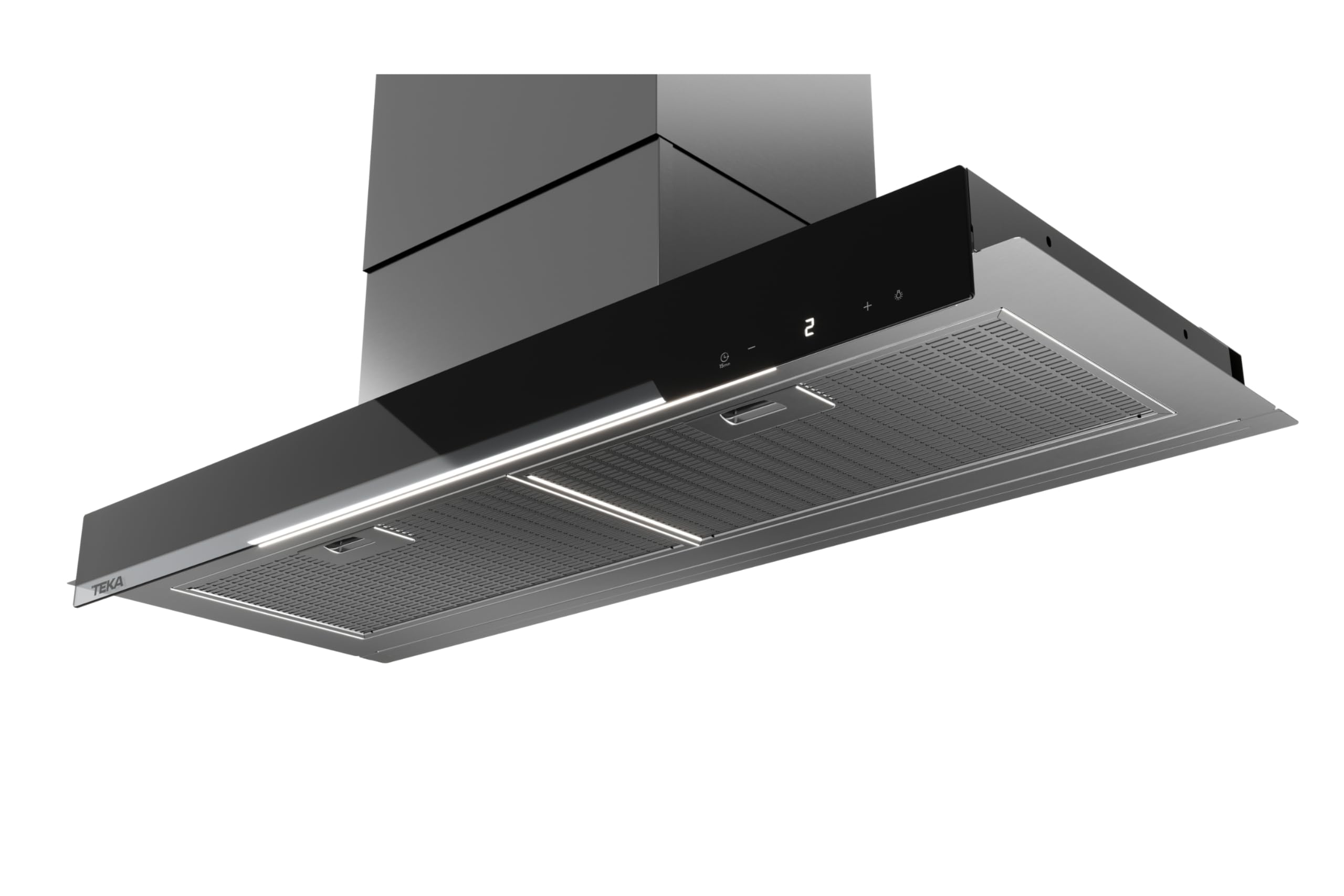 TEKA Campana Extractora Integrada 90 cm, Motor EcoPower, 3 Velocidades + 1 Intensiva, Iluminación LED, Clase Energética A+, Modelo Integra GFI 97350 EOS SS