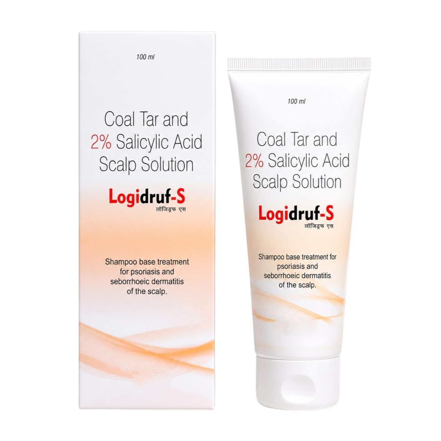 Logi-druf-S Coal Tar & 2% Salicylic Acid Scalp Solution Shampoo | Helps Control Dandruff, Scalp Flaking & Itching | For Seborrhoeic Dermatitis & Scalp Psoriasis Care | 100 ml-image-41
