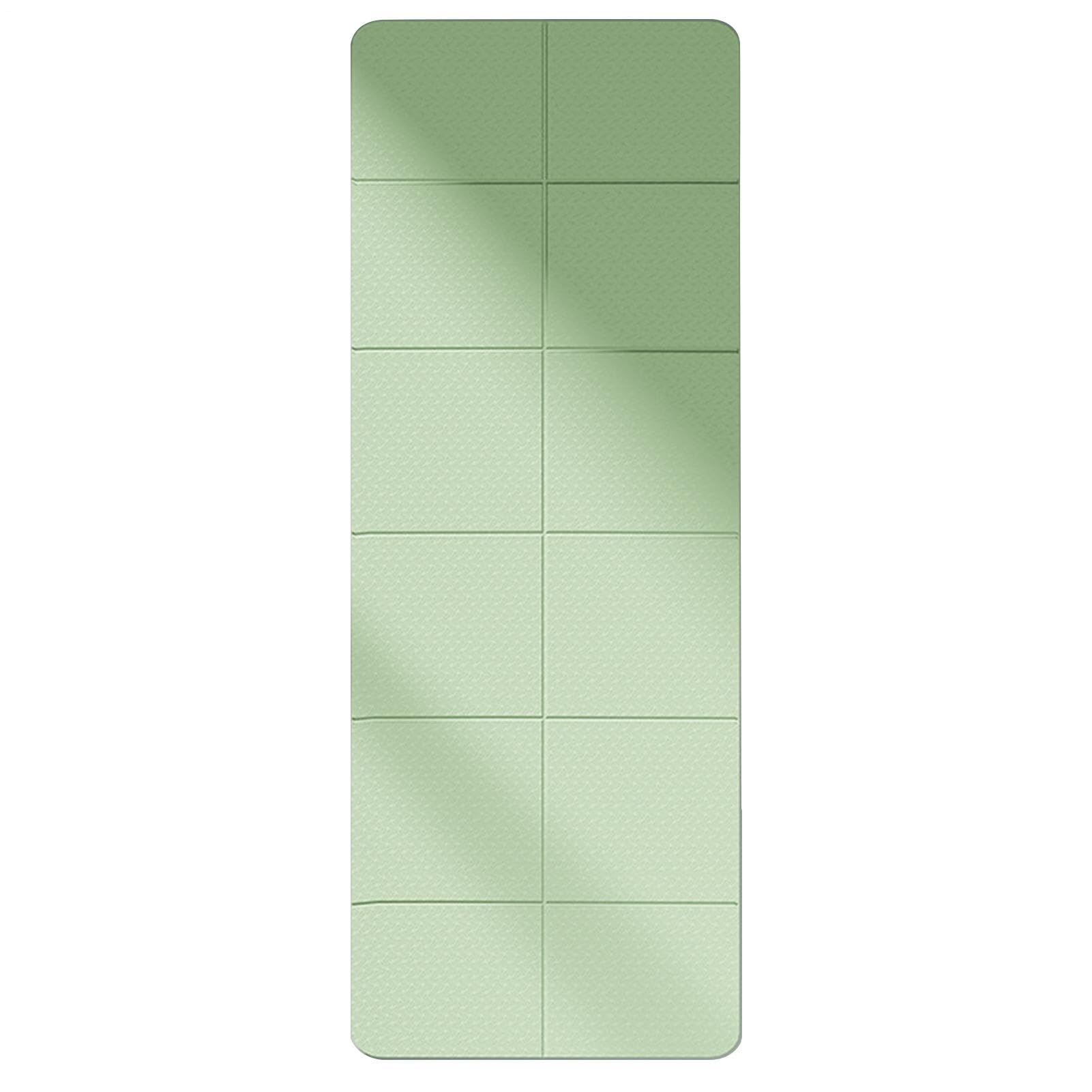 Esterilla de yoga plegable, esterilla de ejercicio plegable | Esterilla | delgada y ligera - 72 x 24 x 0,1 pulgadas, funciona perfectamente en cualquier suelo para estiramientos, cardio o entrenamien