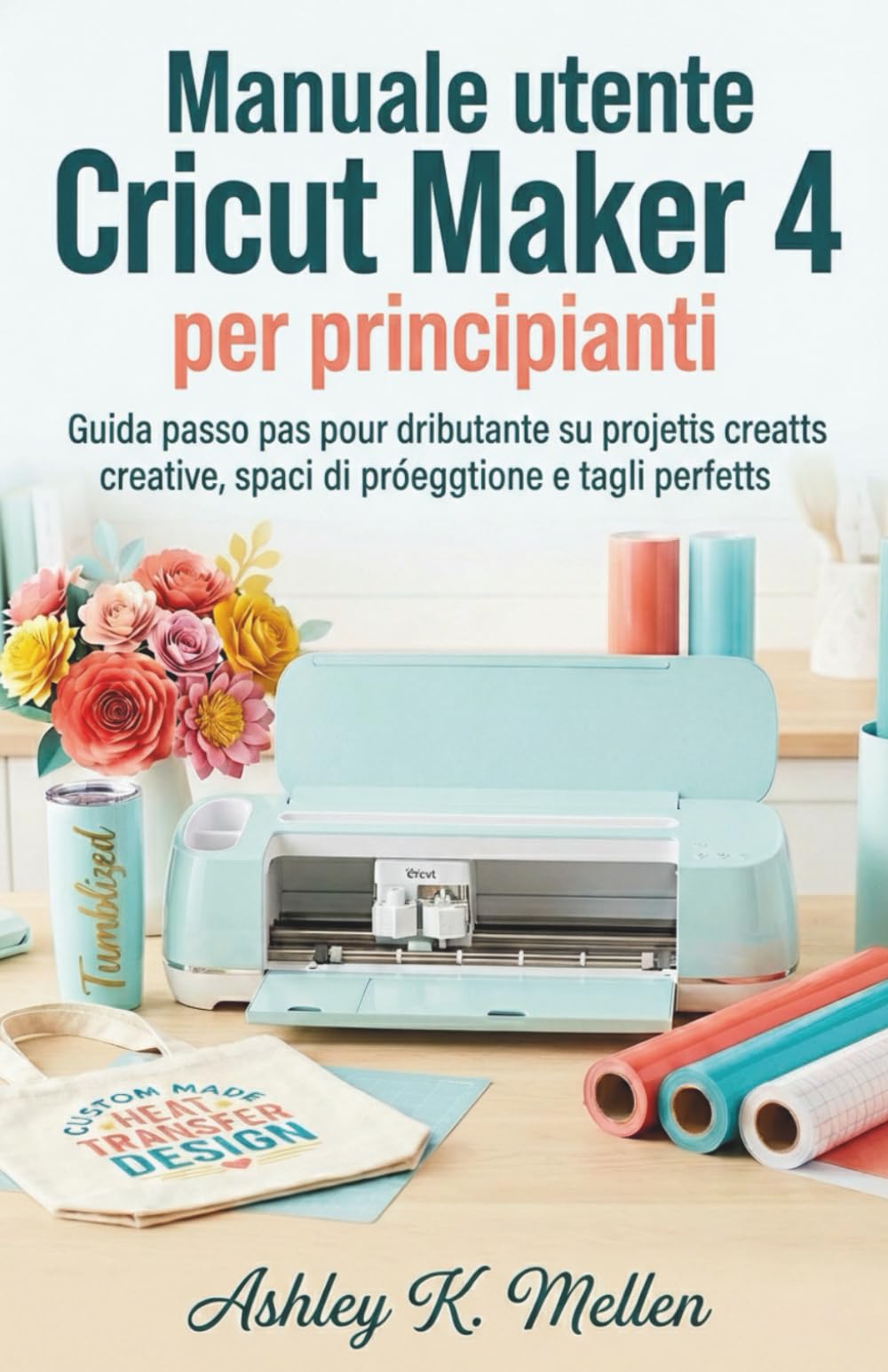 Manuale utente Cricut Maker 4 per principianti: Guida passo passo per principianti su progetti creativi, spazi di progettazione e tagli perfetti