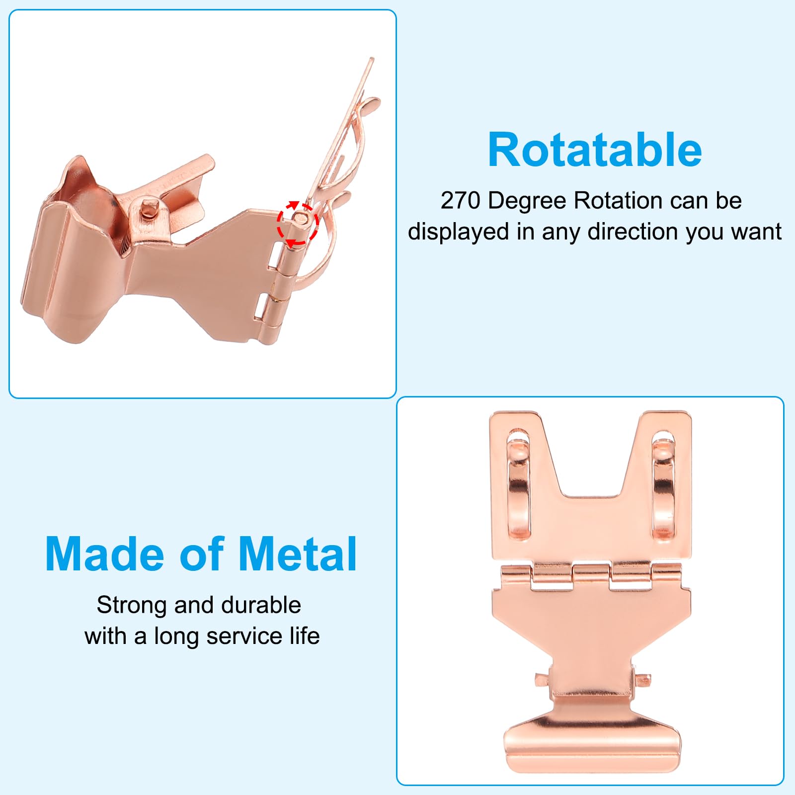 PATIKIL 10Pcs Metal Sign Clips - Image 3