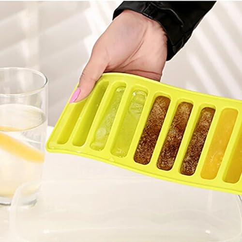 Bandeja de cubitos de hielo para congelador, botella de agua estrecha de silicona, bandeja para cubitos de hielo, bandeja flexible para palitos de disponible en Yaxa Peru