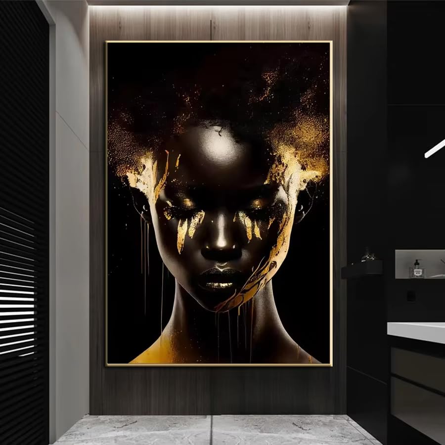 Art africain sur toile pour décoration de salon chic et moderne