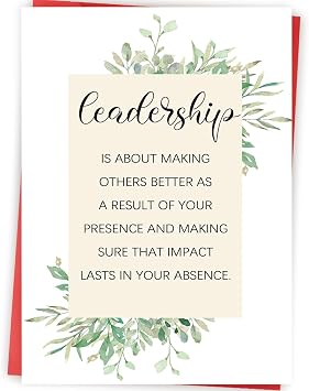 Leadership Definition Card for Boss Manager, Appreciation Gift