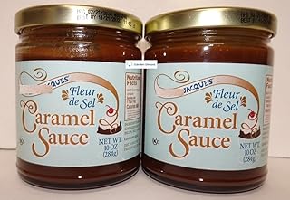Trader Joe Gluten Free Fleur de Sel Caramel Sauce 10oz 283g (Two Jars)