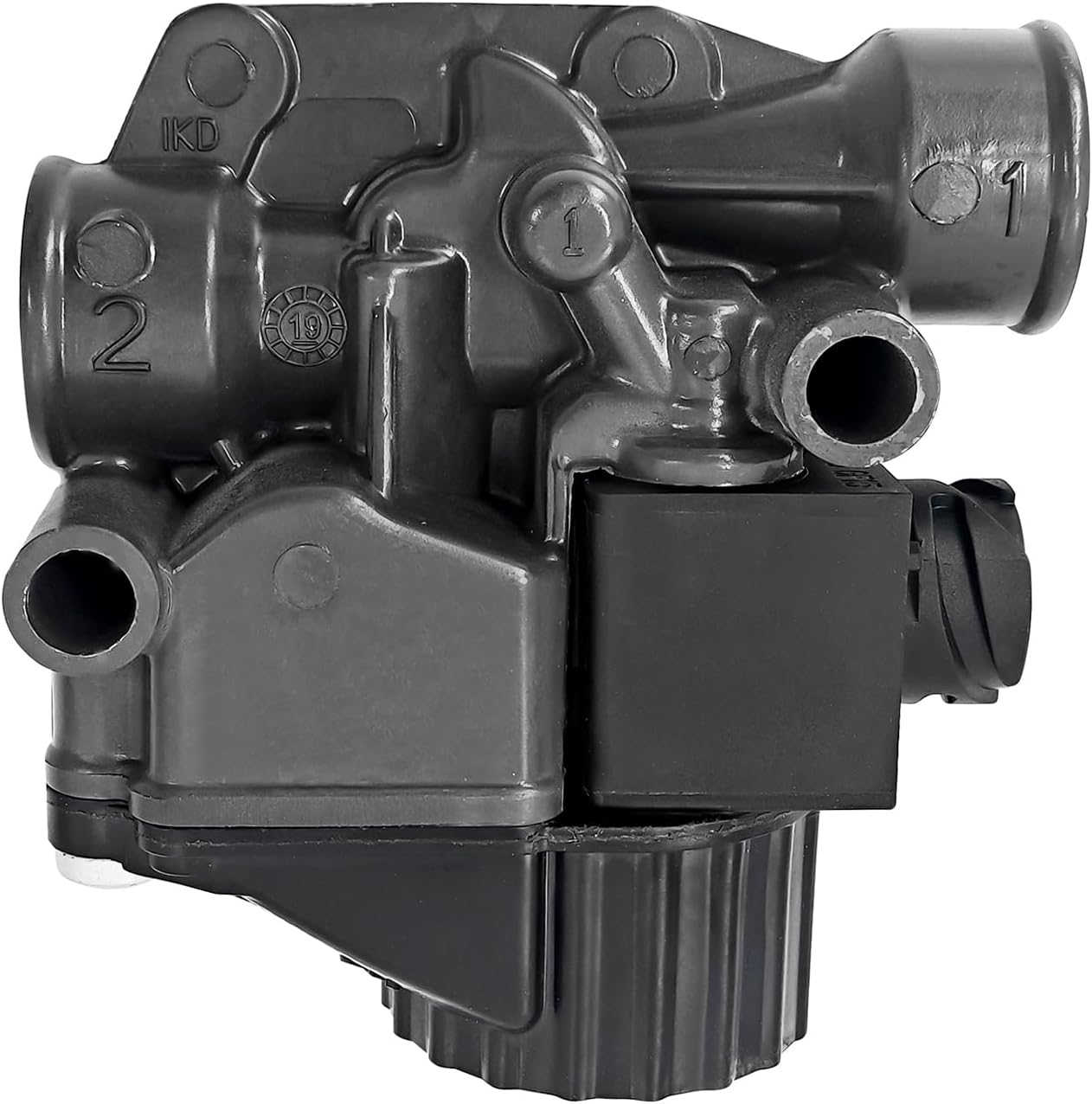 New K079665 12V ABS Module Valve Replacement for Bendix M-40HF ABS Modulator Valve with 1/2" NPT Ports and 3 Pins Packard Connector Replace# K056040 K128913 K128913OR 85144378