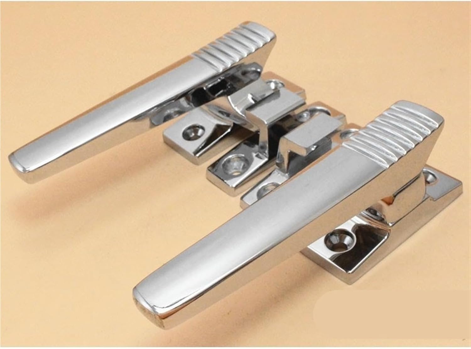 Linkage Lever Door Handle Steam Box Hinge Oven Lock Cold Store Cabinet Kitchen Freezer Case Cookware 1Pcs(Right)