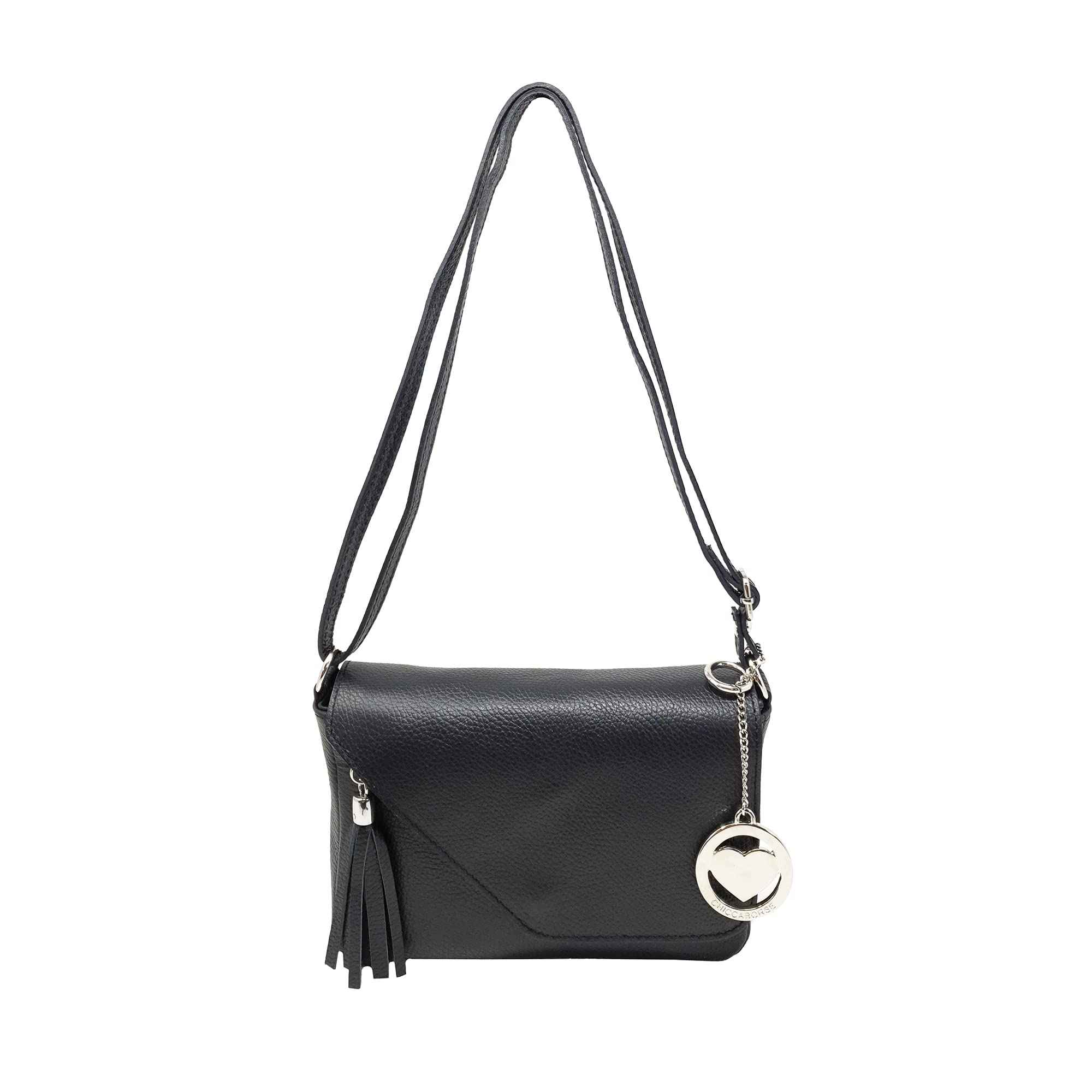 Tracollina Borsa Donna in Pelle Italiana Borsetta a Spalla Tracolla