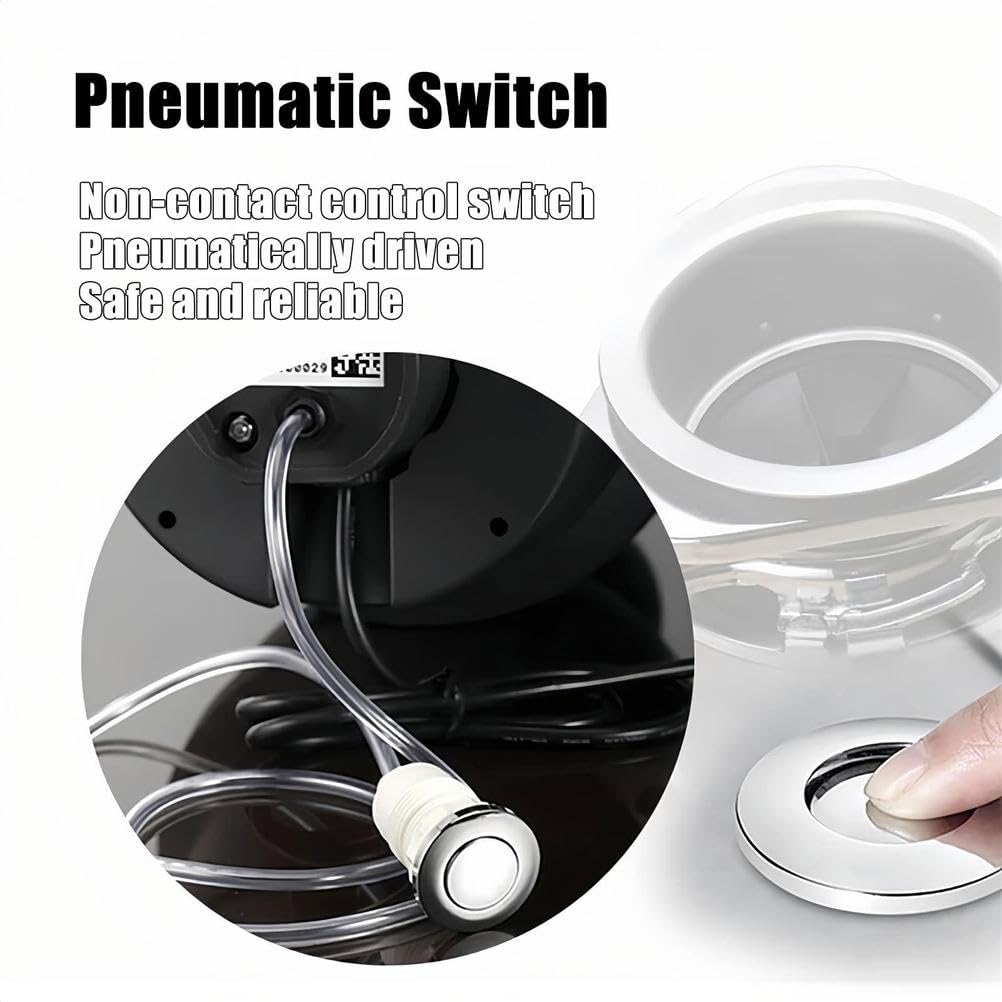 Triturador Basura 560 W, Triturador Residuos Cocina 2800 RPM para Debajo Fregadero, Acero Inoxidable, Alta Velocidad Una TrituracióN Eficiente Residuos Alimentos, para Cocina Fregadero
