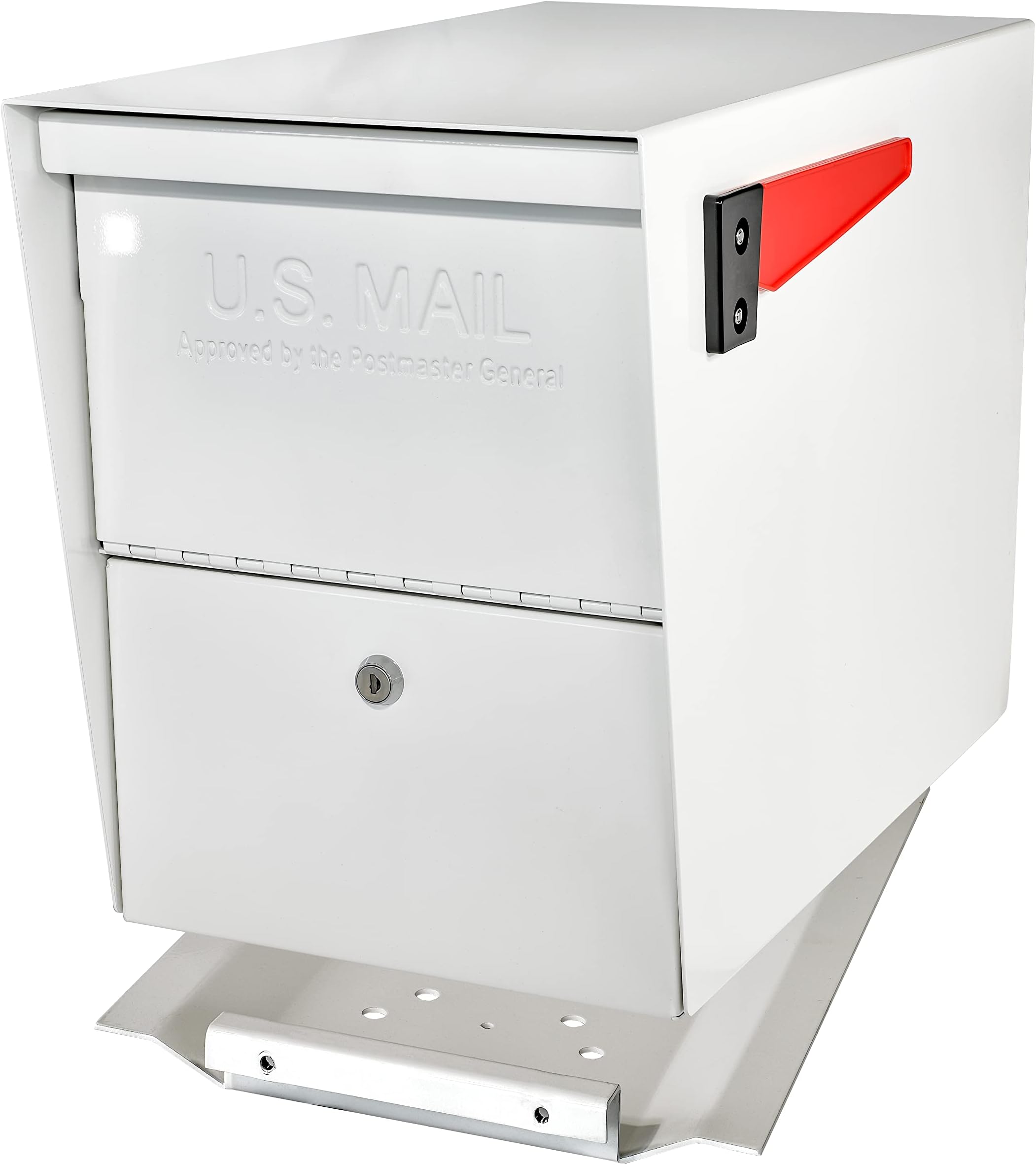 7209 Package Master Curbside Locking Security Mailbox, Alpine White