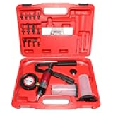 DPTOOL Brake Bleeder Kit with Hand Held Vacuum Pump Tester, Adapters and 2 Reservoir Bottles for Auto Car Truck Motorcycle Brake System Bleeding Tools