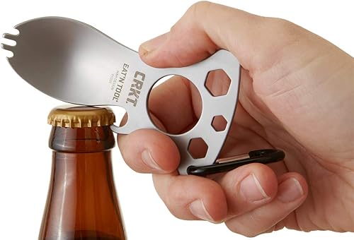 Vista 12 de CRKT Eat'N Tool - Multiherramienta para esparcidores al aire libre: duradera y ligera, para camping, senderismo, mochilero y actividades al aire